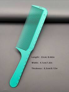 1pc/3pcs/5pcs/6pcs Heat-Resistant Durable Hair Styling Comb Set, 19 Models Available, Macaron Color With Ruler, Suitable For Long/Short Hair, Cutting, Styling, Salon/Home/Travel Use - Mint Blue - View 30