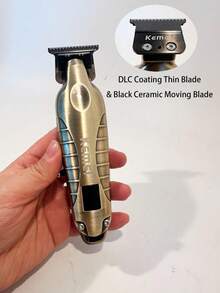 Kemei Bộ máy cắt và cạo râu điện chuyên nghiệp sạc USB, phù hợp cho nam giới, thân máy bằng kim loại, máy cạo râu không dây, KM-90-4, KM-2293 và KM-3209, bộ chăm sóc cá nhân hàng ngày cho nam giới, quà tặng sinh nhật, quà tặng Ngày của Cha, quà tặng bạn trai, bộ dụng cụ cắt, tỉa và cạo râu tại nhà. - Xem 9