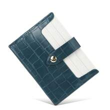 Baellerry 1pc Women's Crocodile Embossed Card Holder, Large Capacity Multi-Card Slots Design With Coin Pocket, Portable Card Organizer, Crocodile Texture Ultra-Thin Mini Wallet - Multicolor - View 13