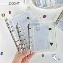 1本A5/A6/A7贴纸簿，A5计划本，A7活页夹，A5替换装，附赠10张高品质透明替换贴纸，可用于DIY贴纸、贴纸簿交换、节日礼物、返校用品 - 透明 - 查看 6