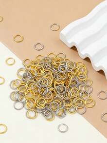 Vòng nối kín bằng thép không gỉ 3-10mm, phụ kiện tự làm trang sức, vòng nối hở. - Vòng thép không gỉ khép kín - Xem 1