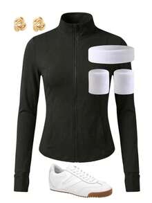 ADD MODA REF ZT010 UV PROTECTIVE JACKET FOR WOMEN - Black - View 8