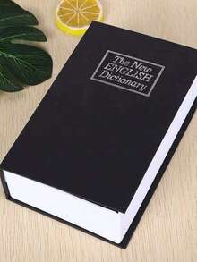 1 chiếc, màu đen, xanh dương, đỏ, hộp đựng tiền hình sách, hộp đựng đồ bí mật, hộp đựng tiền hình từ điển tiếng Anh có khóa, hộp tiết kiệm, hộp đựng trang sức, hộ chiếu và đồ vật có giá trị. Kích thước: 18.5 * 12 * 5.5cm/7.28 * 4.72 * 2.16 inch. - Mảnh duy nhất - Xem 8