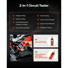Electrical System Tools - 7,87 x 2,1 x 1,34 Zoll(6 m Uzunluk Verlängerungskabel ve Tragkoffer ile birlikte) - Görünüm 2