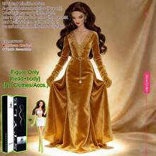 12.6in 1/6 BJD/MJD Supermodel Doll,12-Joint Articulated Multi-Poseable Figurine,Ball-Jointed Collectible,Realistic Skin,Fluffy Hair,Desktop Decoration,Collection Souvenir,No Clothing - DollOnlyNoAttire - View 6