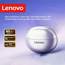 Lenovo 联想TA410经典夹式无线耳机，蓝牙5.4稳定连接，低延迟，长续航，HiFi音质，ENC通话降噪，人体工学设计，佩戴舒适 - 查看 2