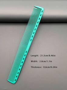 1pc/3pcs/5pcs/6pcs Heat-Resistant Durable Hair Styling Comb Set, 19 Models Available, Macaron Color With Ruler, Suitable For Long/Short Hair, Cutting, Styling, Salon/Home/Travel Use - Mint Blue - View 26