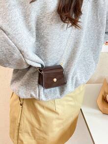 Ví đựng tiền xu mini bằng da PU, túi đựng son môi, túi đeo chéo thời trang đa năng cho nữ, ví tiền mini, ví nhỏ xinh, ví đựng tiền xu, vật dụng cần thiết khi đi du lịch mùa hè. - Cà phê - Xem 3