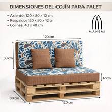 Patio Cushions - Vải bố mộc mạc MO-3 - Xem 2