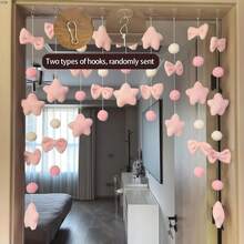 7/9 件装可爱粉色心形窗帘,房间悬挂装饰,卧室隔断帘,家居装饰,适用于婚礼、生日派对、聚会装饰 - 多色-房間裝飾 - 查看 9