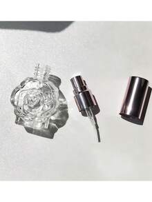 11ml Aluminum Sprayer Glass Refillable Bottle, Rose Flower Pattern Mini Spray Bottle, Perfume Decanting Bottle, Portable Toner/Essence Sample Dispenser - Multicolor - View 6