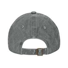 Fashion Baseball Cap Jackson Guitar Graphic Design, Men Women Adjustable Vintage Washed Cotton Unconstructed Sun Hat, Idea Gift - 灰色 - 查看 6