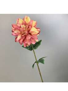 1 Dalia artificial, decoración del hogar, adecuada para fiestas, vacaciones, regalos, decoración del hogar, decoración de cocina, Día de San Valentín, ramo de novia, decoración de habitación, ramo de flores, flores artificiales, regalos para mujeres, flores falsas, planta falsa, decoración de sala de estar - Multicolor - Ver 14
