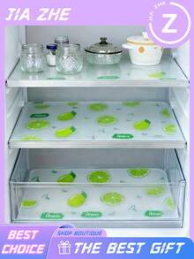 Bộ 4 tấm lót tủ lạnh chống thấm nước - Chống ẩm, chống trơn trượt, có thể giặt và tái sử dụng. Được làm từ chất liệu EVA với họa tiết chanh độc đáo. Thích hợp cho tủ lạnh và trang trí nhà bếp. Cũng có thể được sử dụng như tấm lót tủ lạnh, lót ngăn kéo, lót kệ, khăn trải bàn, lót tủ giày và lót tủ bếp. Quà tặng ngày Valentine, đồ dùng gia đình, đồ dùng nhà bếp, đồ thủ công DIY. - Nhiều màu - Xem 1
