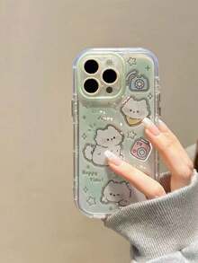 Ốp lưng điện thoại họa tiết mèo chấm bi lông vũ nhuộm tie-dye, thiết kế độc đáo bằng silicon bảo vệ cho iPhone 17/16 Pro, 15, 14 Plus, 13 Pro Max, 12, 11 - Nhiều màu - Xem 4