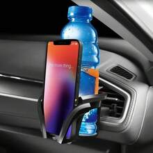 二合一通用车载出风口支架，可调节杯架和手机架，适用于所有智能手机和饮料的车载收纳架 - A - 查看 4