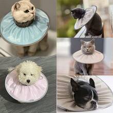 Elizabeth Cone Cat Anti-Lick Head Cover, Suitable For Small/Medium Dogs, Spay/Neuter Protective Collar, Anti-Scratch Neck Cone, Durable Round Protective Collar - Multicolor - View 5