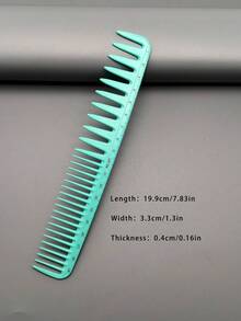 1pc/3pcs/5pcs/6pcs Heat-Resistant Durable Hair Styling Comb Set, 19 Models Available, Macaron Color With Ruler, Suitable For Long/Short Hair, Cutting, Styling, Salon/Home/Travel Use - Mint Blue - View 32