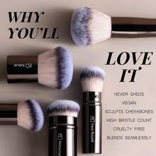 Bộ cọ trang điểm chuyên nghiệp BS-MALL kèm hộp đựng du lịch - Cọ Kabuki, cọ tán phấn mắt, cọ che khuyết điểm, cọ má hồng, cọ tạo khối và cọ nền, 20 món, có nhãn ghi rõ sử dụng hàng ngày và phù hợp cho nhiều dịp. Hộp quà tặng đa năng. - Cà phê nâu - Xem 6