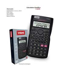 Kit 10 Calculadoras Cientifica 240 Funções Vighs V-82MS-12 - Tamanho Único - Visão 3