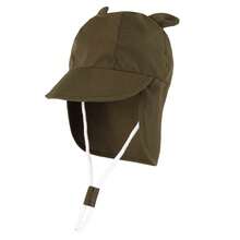 Adjustable Baby Sun Hat With Neck Shade, Unisex Beach Hat For Infants & Toddlers, Summer Outdoor - 小熊耳朵沙灘帽 - 查看 36