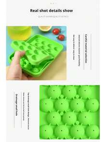 25-Cavity Silicone Ice Cube Tray, Small Ice Ball Mold, Whiskey Ice Cube Mold, Fruit Ice Cube Tray With Lid, Grape Shaped Handmade Soap Mold, Home Ice Cube Maker, Suitable For Summer Home Use, Bars, Clubs And Outdoor Summer Beverages, Refrigerator Ice Tray, Freezing, Parties, Travel, Weddings, Birthdays, Kitchens, Storage, Outdoor, Halloween, Christmas, Thanksgiving Supplies, Ice Cube Trays, Ice Makers, Kitchen Accessories - Multicolor - View 8