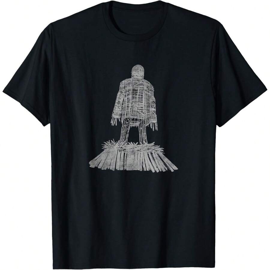 Man Made Of Wicker T-Shirt - Black - View 1