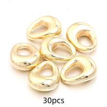 30-100pcs Asymmetrical Water Drop Shaped CCB Beads, Unique Handmade DIY Spacer Beads For Jewelry Making, Necklace, Pendant, Decoration Accessories - Irregular Alien Shape - View 9