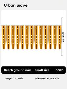 URBANWAVE 1/8/12pcs 7075 Aluminum Tent Stakes, Heavy Duty Lightweight Backpacking Stakes For Camping & Hiking, High-Strength Metal Tent Pegs For Tarp, Canopy & Grass, Rust-Proof Replacement Ground Pegs - A - View 16