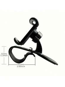 可调节基础支架 1 件装 通用车载手机支架 仪表盘安装式 易于使用 防滑支架 车载导航手机支架 HUD 卡夹 可旋转仪表盘安装支架 兼容 安卓手机 生日 家人 朋友 汽车配件 礼物 春季 - 黑色 - 查看 14