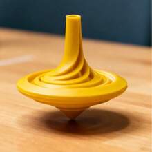 3D Printed Spiral Finger Spinner, Desktop Stress Relief Toy, Creative Gift - Yellow - View 3
