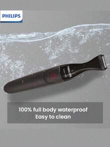 Philips MG1100/16 Multigroom 1000 Beard Trimmer, DualCut Precision, 21mm Detail Shaver, 3 Combs, Fully Washable, AA Battery Powered (Battery Not Included), Men's Facial Hair Styler - 彩色 - 查看 7