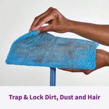 2-Count Microfiber Mop Pads For  Sweeper, Reusable Durable Sweeper Refills For Hardwood, Tile & Floor Cleaning - 1 - Xem 6