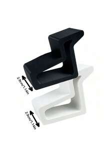 1个软橡胶门挡，门楔，门顶缓冲垫，安全门垫，防撞门吸盘，多功能门挡，便捷门钩，窗户夹，方便开门开窗，家居办公配件（白色、黑色、灰色） - 多色 - 查看 10