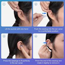 3-Layer Strong Noise Cancelling Earplugs, Portable, Washable And Reusable, Suitable For Sleep, Home And Travel - Three-layer Transparent Plastic With Tail - View 5
