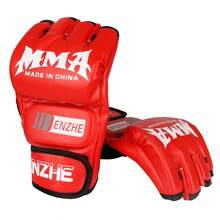 GINGPAI Half Finger MMA Gloves, Professional Boxing Gloves For Kickboxing, Muay Thai, Training For Men And Women - Multicolor - View 15