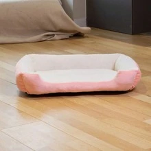 1个防滑毛绒猫/狗床，四季通用，防潮 | 北极绒面料，亲肤 | 24x18英寸，适合小型/大型宠物 | 夏季、宠物纪念日、户外露营 - 彩色 - 查看 13