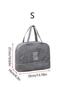 1pc Large-Capacity Portable Travel Bag With Dry-Wet Separation, Hand-Held Waterproof Storage Bag For Men's And Women's Clothing, Short-Distance Business Trip Luggage Bag - Multicolor - View 14