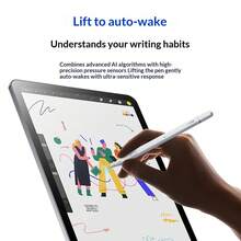 REMAX AP09 智能电容式触控笔，响应精准流畅，适用于平板电脑上的笔记、数字绘画、学习和专业设计。 - 白色 - 查看 4