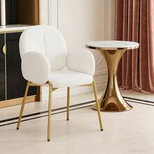 Dining Chairs - Beige + Teddy-1 - View 1