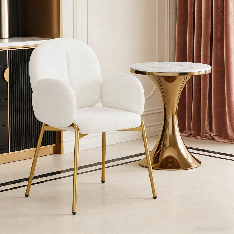 Dining Chairs - Beige + Teddy-1 - View 1