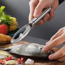 Dụng cụ nhà bếp đa năng dùng để loại bỏ vảy cá, thích hợp cho gia đình và sử dụng chuyên nghiệp, dụng cụ cạo vảy cá bằng thép không gỉ, dụng cụ cạo vảy cá, dụng cụ cạo nhà bếp, bàn chải cạo vảy cá, dụng cụ cạo vảy cá nhỏ. - Xem 5