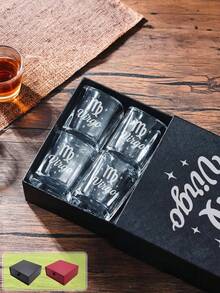 1件/4件 2盎司客製化雷雕刻姓名烈酒杯，附禮盒威士忌杯，適合婚禮伴郎伴娘禮物、婚禮配件、婚禮裝飾，送給男友、爸爸及男士的生日禮物 - 雷射5 - 查看 15