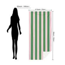 1pc Classic Striped Ultra-Soft Microfiber Beach Towel - Super Absorbent, Quick Dry, Large Bath Towel For Summer Beach, Pool And Home Use, Rectangular Beach Blanket - Style5 - View 11
