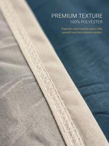 1条纯色凉感毯，简约时尚 / 采用凉感纤维面料 / 加厚加固边缘 / 为易热人群提供凉爽舒适的体验；可机洗，轻便易携 - 雙面涼感感毯-湖藍 - 查看 4