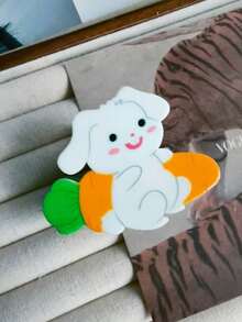 1pc Creative & Funny Animal Claw Clips, Lizard, Crocodile, Rabbit, Cat Shaped Hair Clips, PVC Material, Medium Size Half-Up Hair Claws, Cute & Unique, Suitable For Daily, Bathing, Casual Outing, Elegant Hair Accessories,Summer,Holiday,Travel - Multicolor - View 8