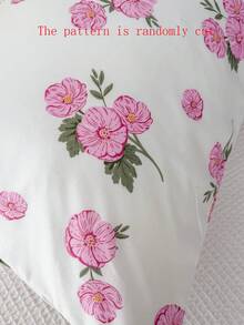 1pc Floral Print Long Pillow Case (Without Filling) - Lightweight Breathable Decorative Pillow Cover, Pastoral Theme Bed/Sofa Throw Pillow Case, Elegant Bedroom Sofa Cushion Cover - Multicolor - View 5