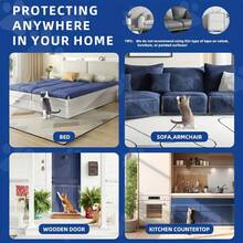 Anti-Cat Scratch Sofa Protector - Prevents Cats From Scratching Sofa, Soft Transparent Plastic Sofa Cover, Single-Sided Sticky Tape For Training, Easy To Install - 45*300cm - View 11