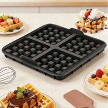 4-7L Air Fryer Waffle Maker Mold - Non-Stick Baking Tray | Reusable Belgian Waffle, Pancake And Egg Baking | Dishwasher - Multicolor - View 8