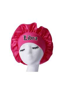 1 Pc 12 Constellation Hats Kids' Bonnet Hat Set Elastic Comfortable Headwear Sleeping Cap And Hairband - Hot Pink - View 9